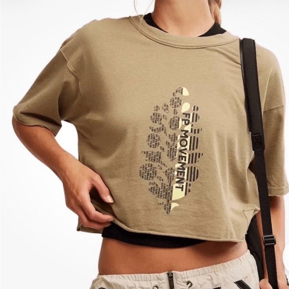 NWT Women’s Free People Inspire Logo Tee